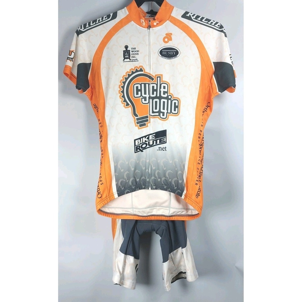 Champion Systems Mens Cycling Kit Jersey Sz L Bib Shorts‎ Sz L *READ